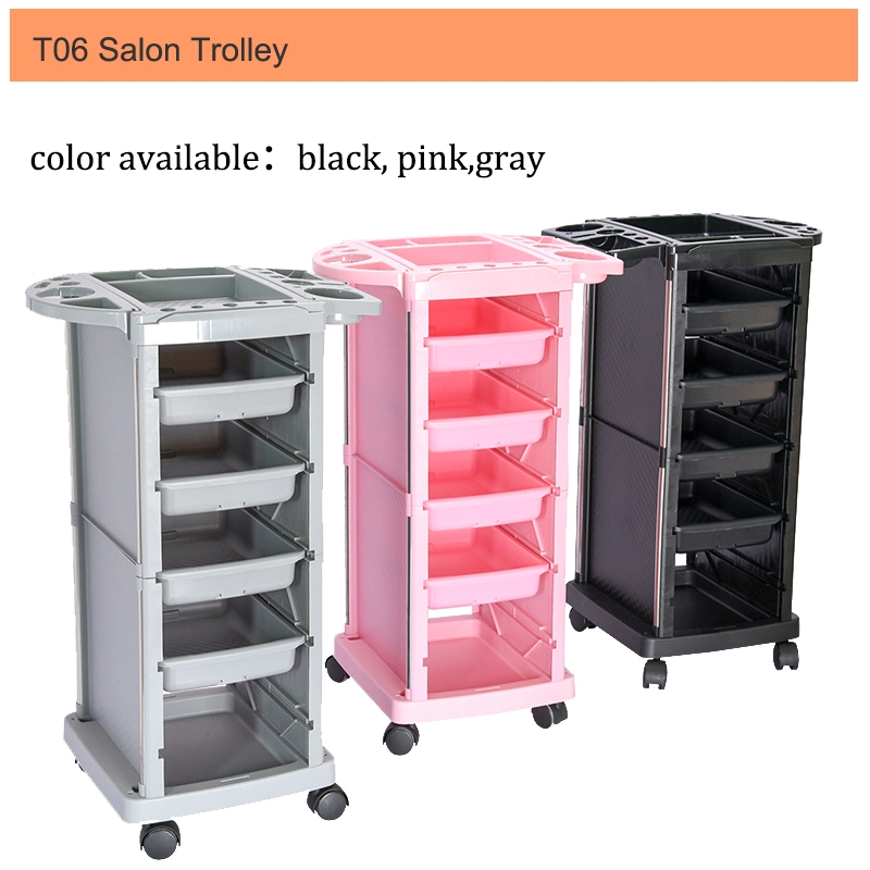 Custom Made Beauty Salon Trolley Acrylic Rolling Cart