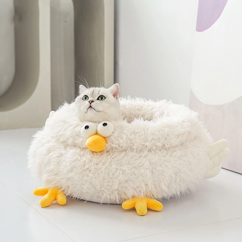 Customized Modern Cave Round Capsule Acrylic Clear Round Pet Dog Cat Bed for Indoor Cats and Dogs