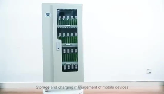 One Door Tablet Charging Cart Charging Cabinet 30 40 Bay Charge Trolley