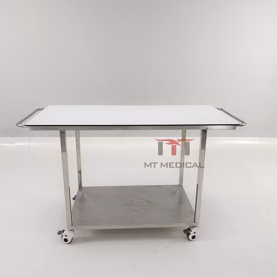 Mt Medical Pet Hospital Medical Animal Equipment Stainless Steel Acrylic Sheet Pet Stretcher Cart for Sale