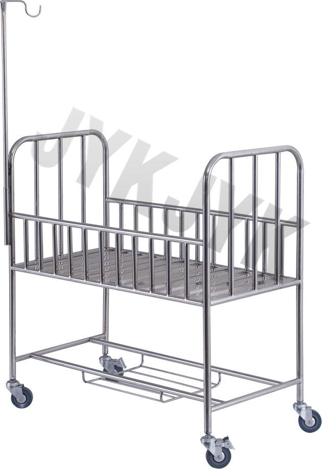 Medical Stainless Steel Baby Bassinet /Baby Trolley