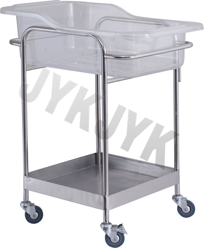 Medical Stainless Steel Baby Bassinet /Baby Trolley