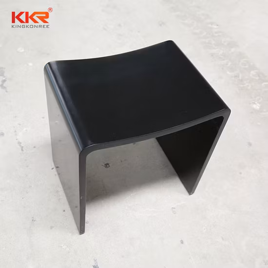 Artificial Stone Acrylic Solid Surface Bench Bathroom Vanity Stool