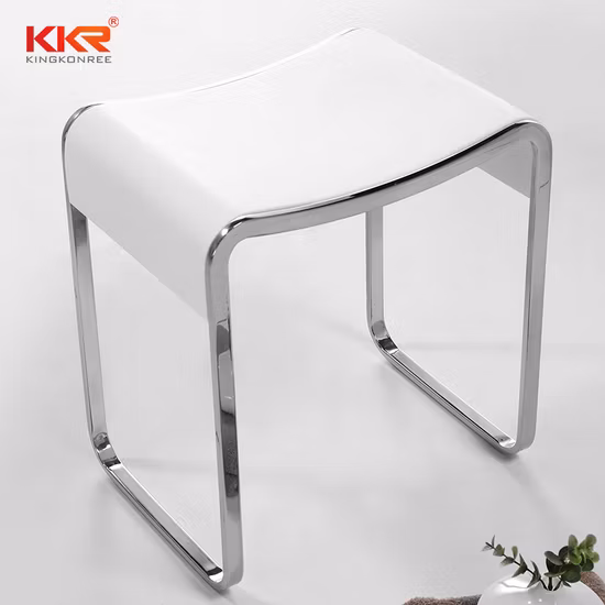 Solid Surface Stone Resin Acrylic Shower Stool