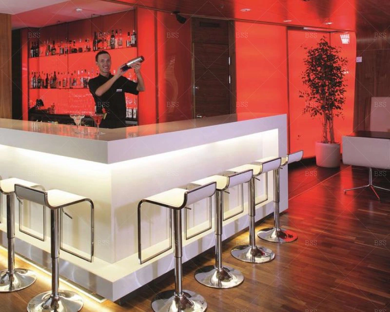 Bar Counter and Stools for Nightclub Drink Wine Club