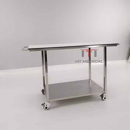 Mt Medical Pet Hospital Medical Animal Equipment Stainless Steel Acrylic Sheet Pet Stretcher Cart for Sale