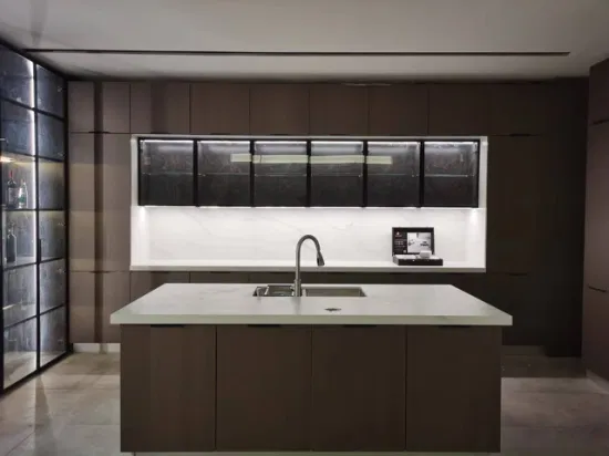 Modern Acrylic Kitchen Design Unit Cabinet Door Modular Lacquer Kitchen Cabinet