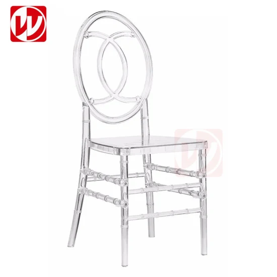 Wedding Channel Chair Back Acrylic Chair Stacking Banquet Party Clear Resin Chairs