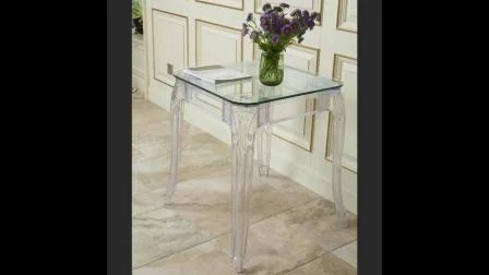 Polycarbonate Transparent Clear Acrylic PC Coffee Cake Side Table