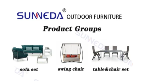 Luxury Hotel Modern Design Patio Furniture Set Aluminum Outdoor Dining Chair Durable Garden Sofa