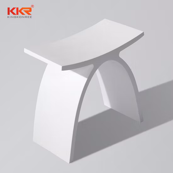 Bathroom Toilet Stool Solid Surface Shower Bench Pure Acrylic Shower Stool Wholesale