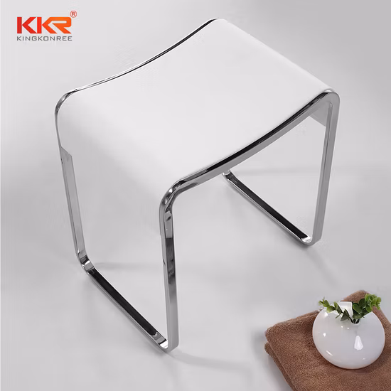 Bathroom Solid Surface Marble Stone Resin Acrylic Shower Bath Stools