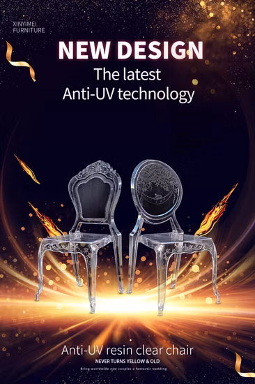 Factory Direct Stackable Transparent Acrylic Resin Wedding Basic Customization Hotel Furniture Banquet Chairs