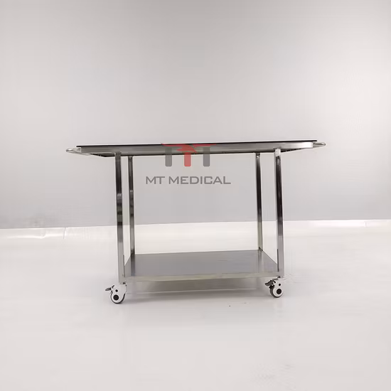 Mt Medical Pet Hospital Medical Animal Equipment Stainless Steel Acrylic Sheet Pet Stretcher Cart for Sale